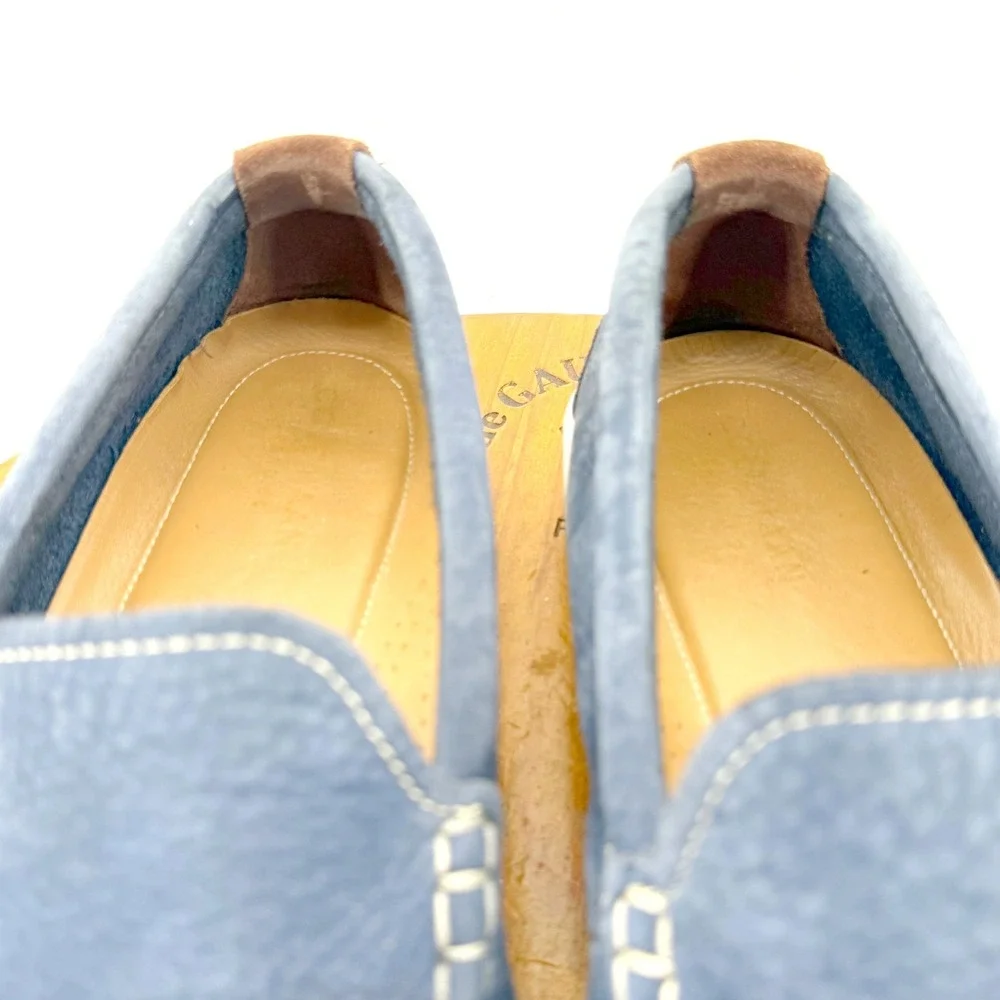 Cole Haan Grand.OS Loafers Mens 11.5 Blue C24689 Slip On Leather Moc Toe Preppy